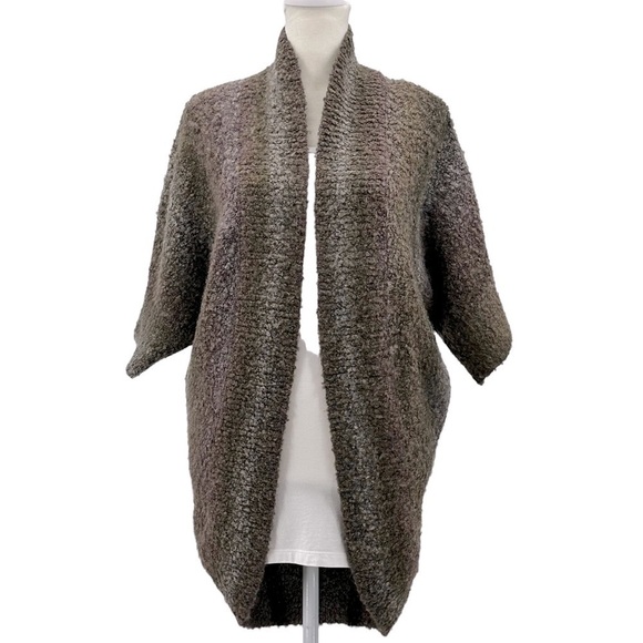 Kerisma Wool Blend Longline Nubby Cocoon Open Cardigan Sweater Size Small/Medium - Picture 1 of 9